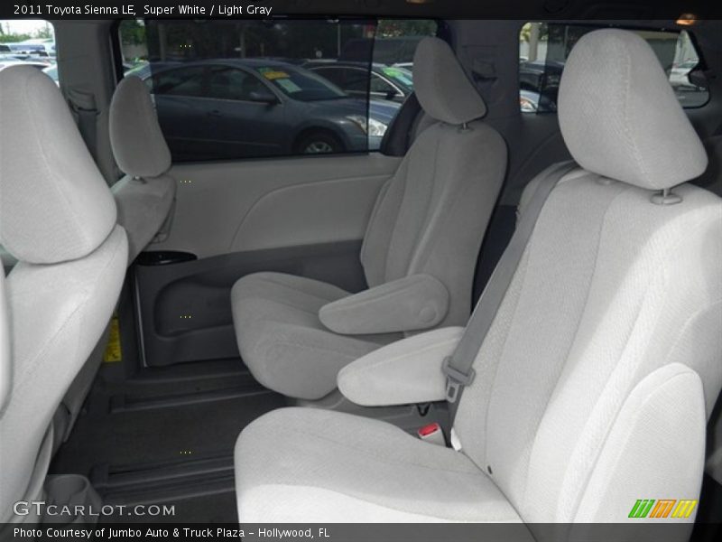 Super White / Light Gray 2011 Toyota Sienna LE