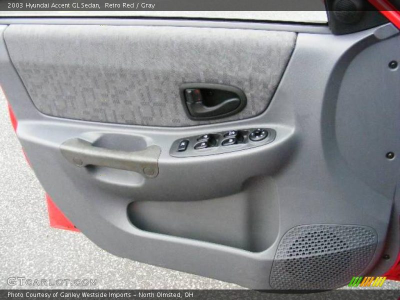 Retro Red / Gray 2003 Hyundai Accent GL Sedan
