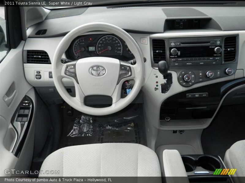 Super White / Light Gray 2011 Toyota Sienna LE