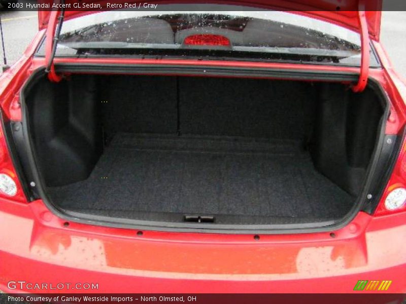 Retro Red / Gray 2003 Hyundai Accent GL Sedan