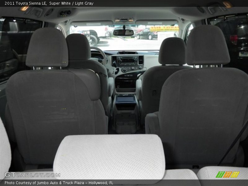 Super White / Light Gray 2011 Toyota Sienna LE