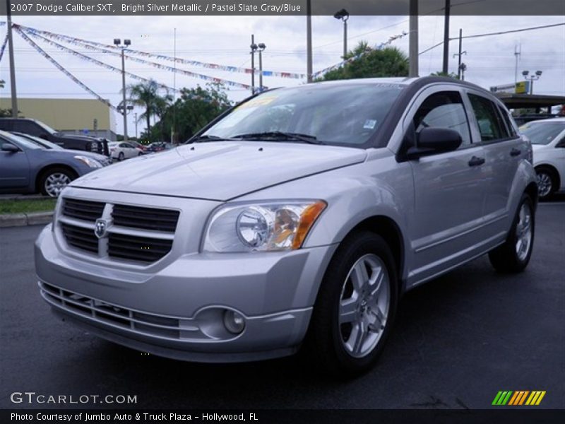 Bright Silver Metallic / Pastel Slate Gray/Blue 2007 Dodge Caliber SXT