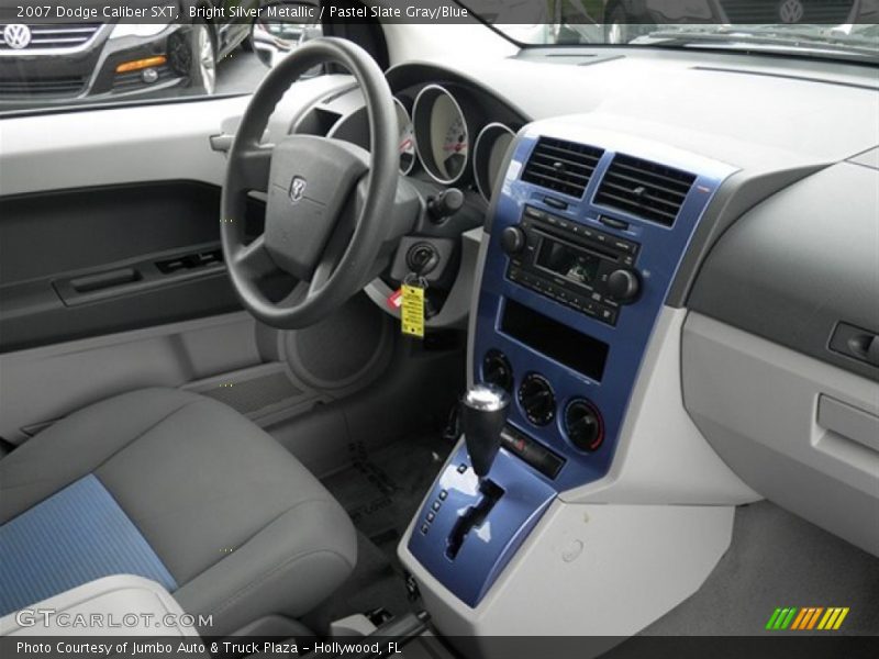 Bright Silver Metallic / Pastel Slate Gray/Blue 2007 Dodge Caliber SXT