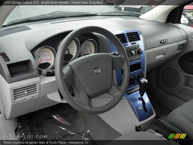 Bright Silver Metallic / Pastel Slate Gray/Blue 2007 Dodge Caliber SXT