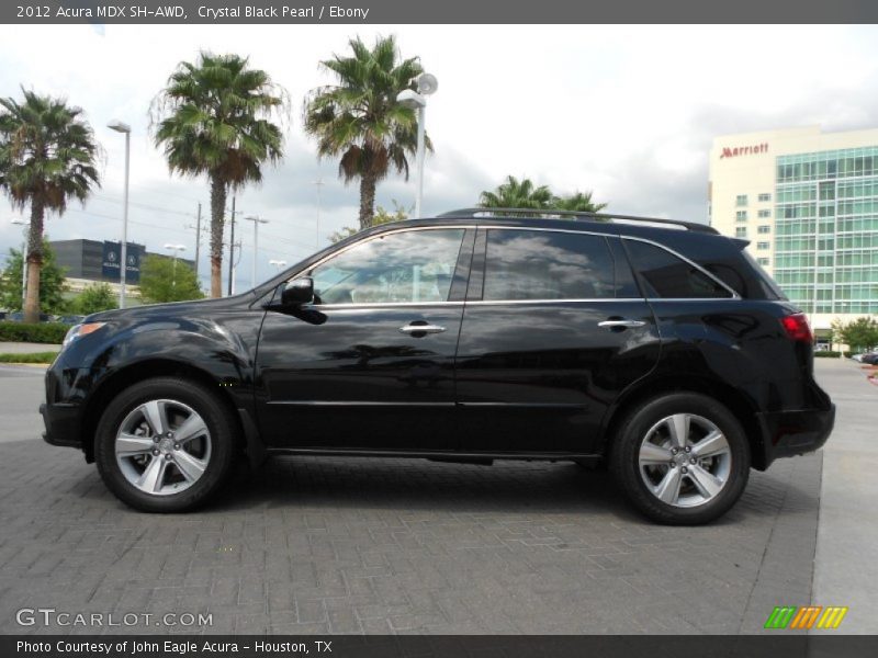 Crystal Black Pearl / Ebony 2012 Acura MDX SH-AWD