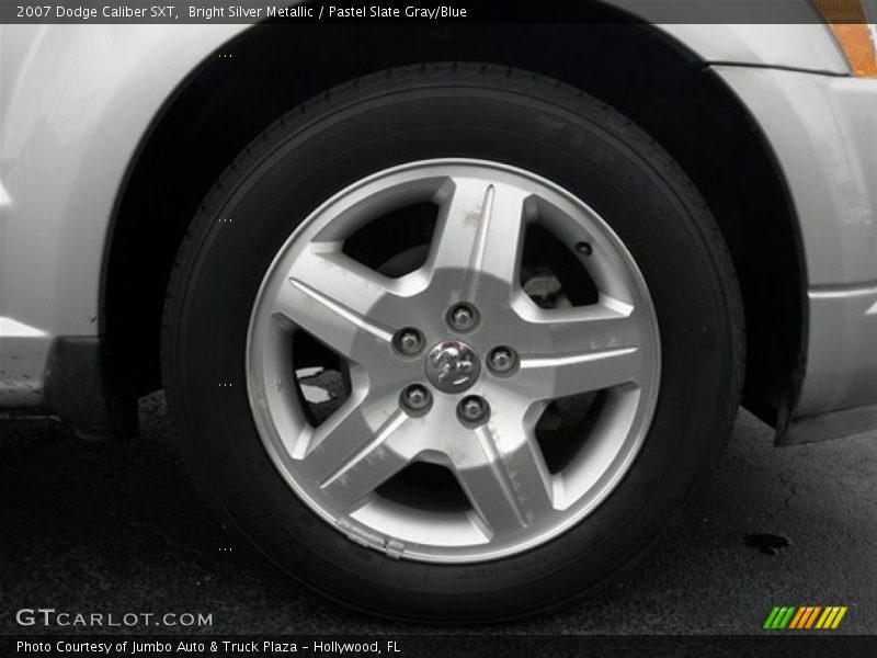 Bright Silver Metallic / Pastel Slate Gray/Blue 2007 Dodge Caliber SXT