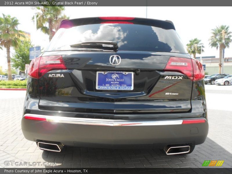 Crystal Black Pearl / Ebony 2012 Acura MDX SH-AWD