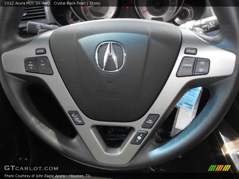 Crystal Black Pearl / Ebony 2012 Acura MDX SH-AWD