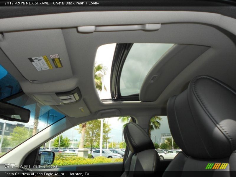Crystal Black Pearl / Ebony 2012 Acura MDX SH-AWD