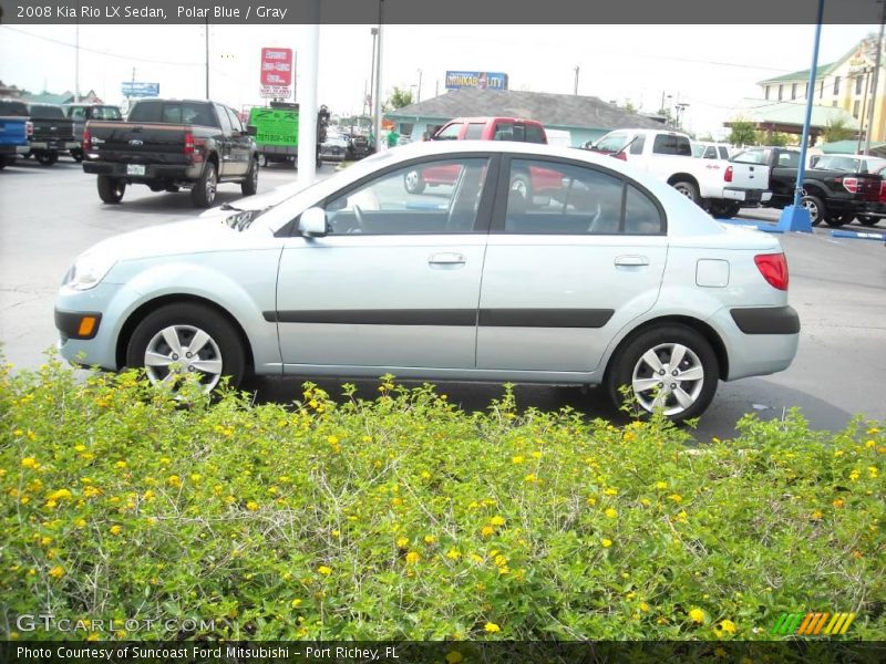 Polar Blue / Gray 2008 Kia Rio LX Sedan