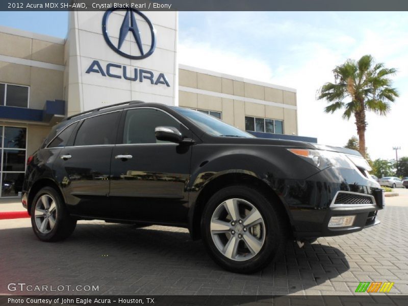 Crystal Black Pearl / Ebony 2012 Acura MDX SH-AWD