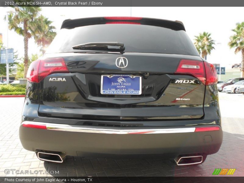 Crystal Black Pearl / Ebony 2012 Acura MDX SH-AWD