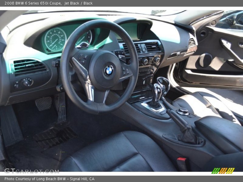 Jet Black / Black 2008 BMW 6 Series 650i Coupe