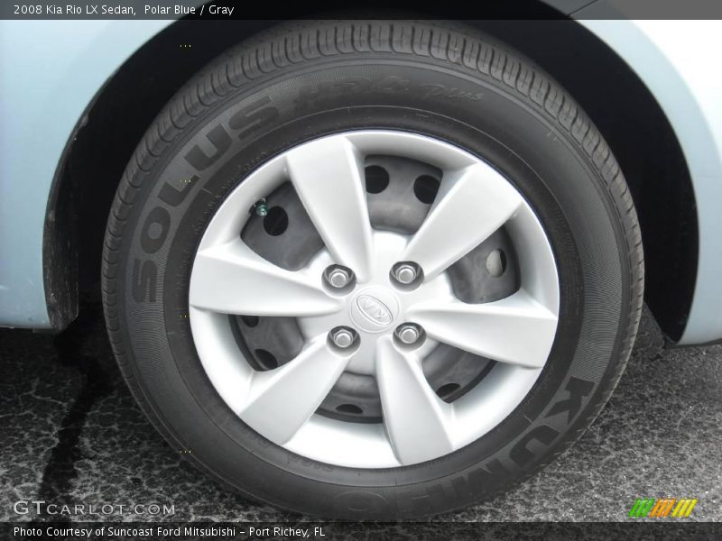 Polar Blue / Gray 2008 Kia Rio LX Sedan