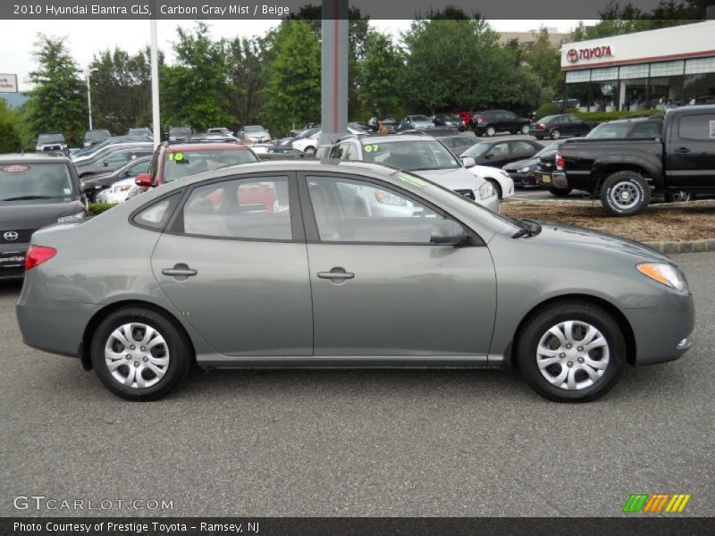 Carbon Gray Mist / Beige 2010 Hyundai Elantra GLS