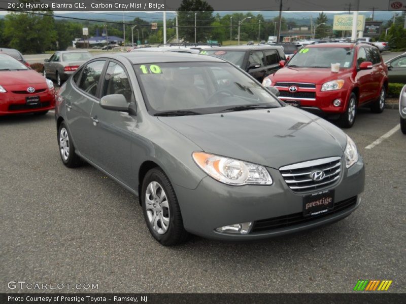 Carbon Gray Mist / Beige 2010 Hyundai Elantra GLS