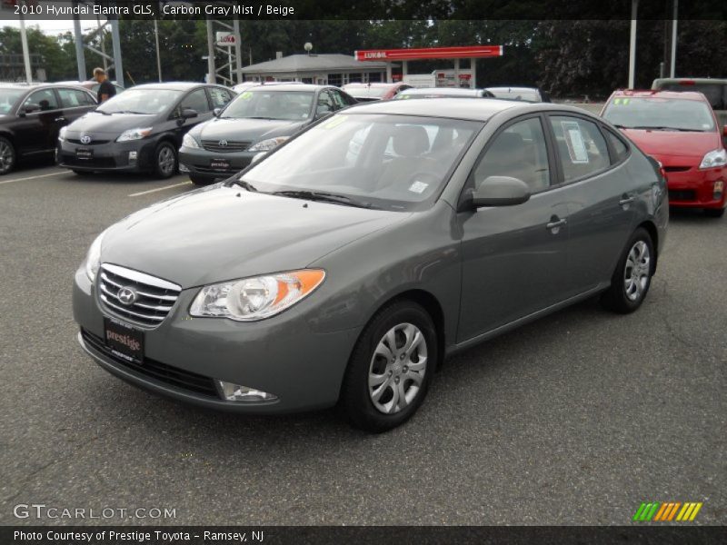 Carbon Gray Mist / Beige 2010 Hyundai Elantra GLS