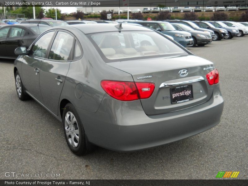 Carbon Gray Mist / Beige 2010 Hyundai Elantra GLS
