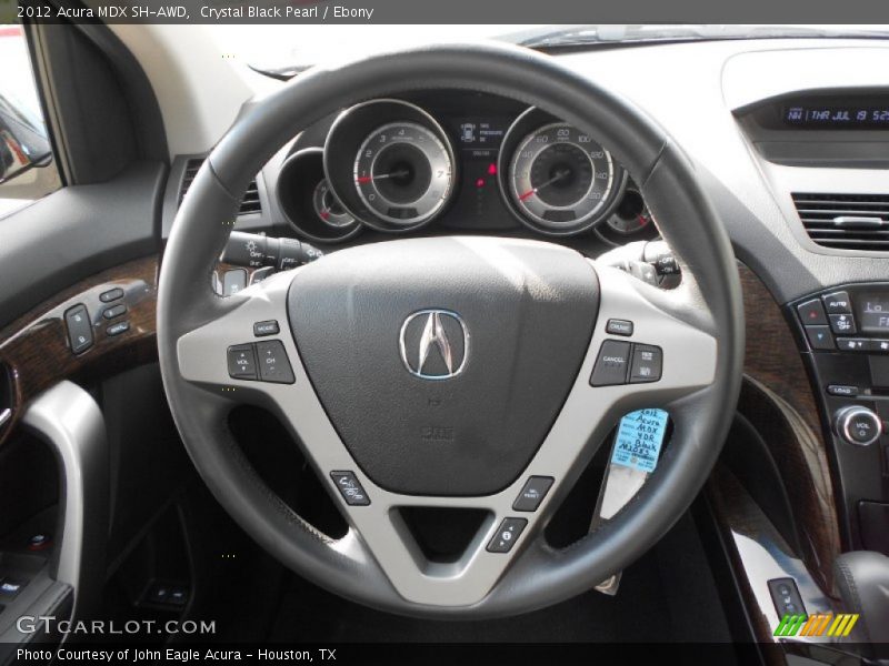 Crystal Black Pearl / Ebony 2012 Acura MDX SH-AWD