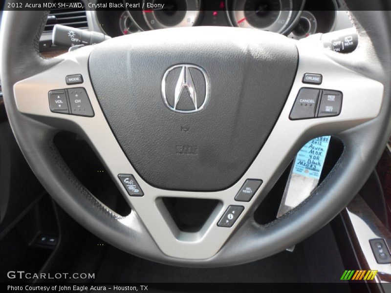 Crystal Black Pearl / Ebony 2012 Acura MDX SH-AWD