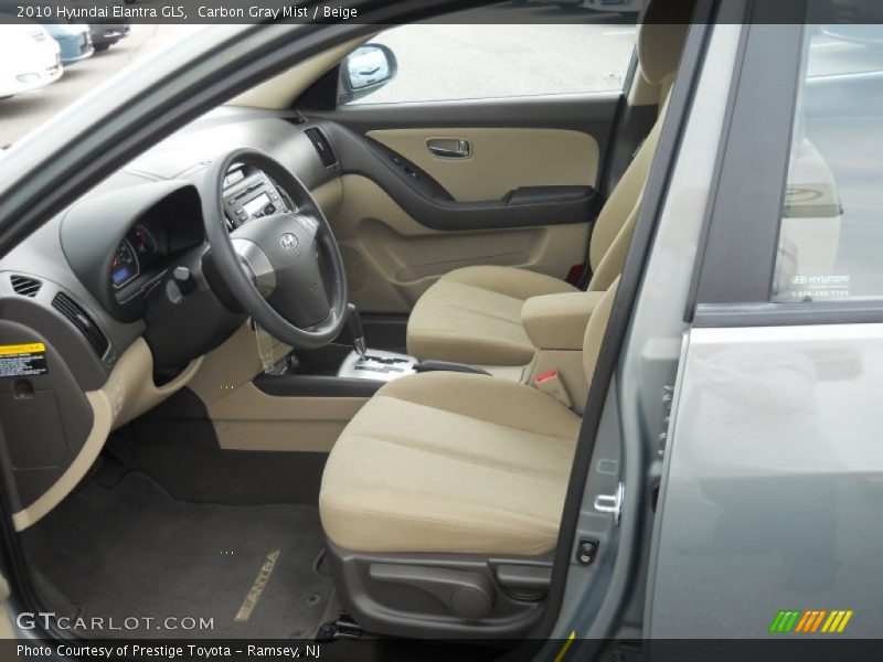 Carbon Gray Mist / Beige 2010 Hyundai Elantra GLS