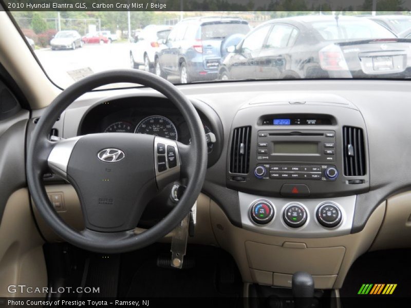 Carbon Gray Mist / Beige 2010 Hyundai Elantra GLS