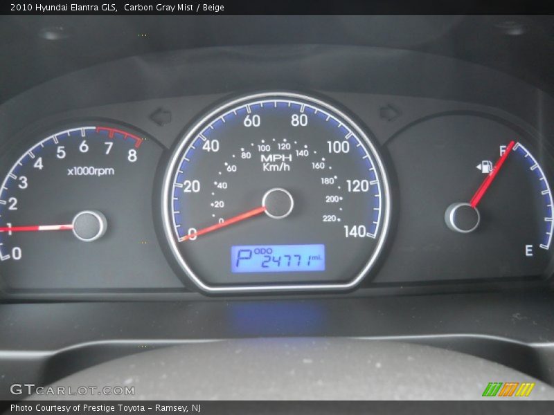 Carbon Gray Mist / Beige 2010 Hyundai Elantra GLS