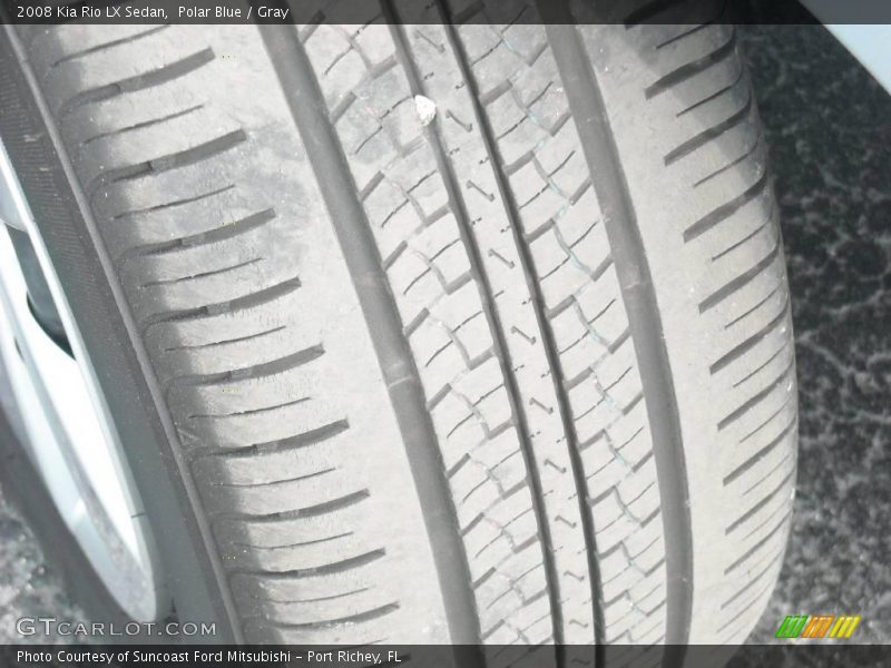 Polar Blue / Gray 2008 Kia Rio LX Sedan