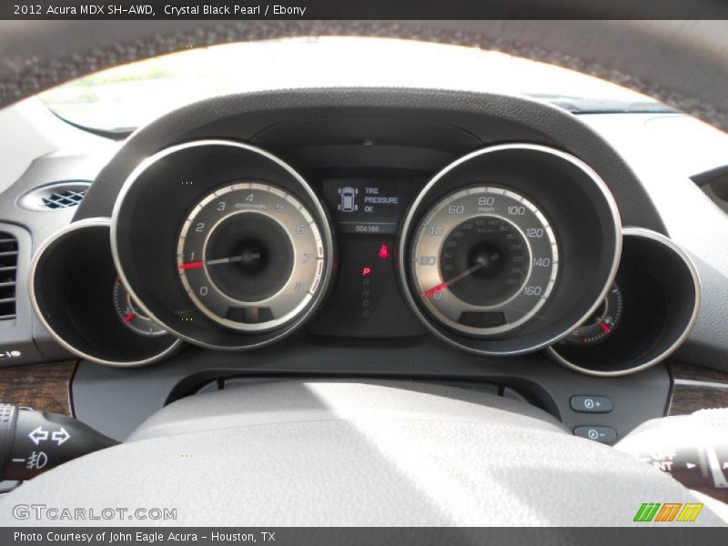 Crystal Black Pearl / Ebony 2012 Acura MDX SH-AWD