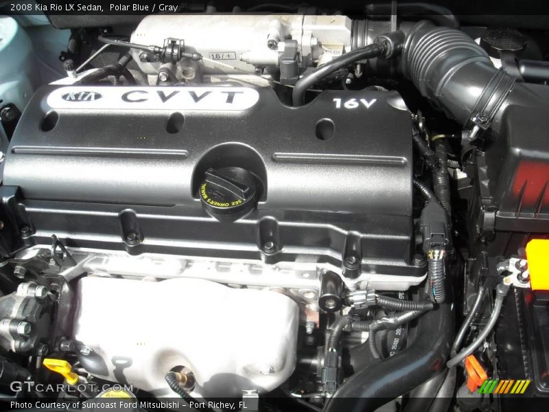 Polar Blue / Gray 2008 Kia Rio LX Sedan