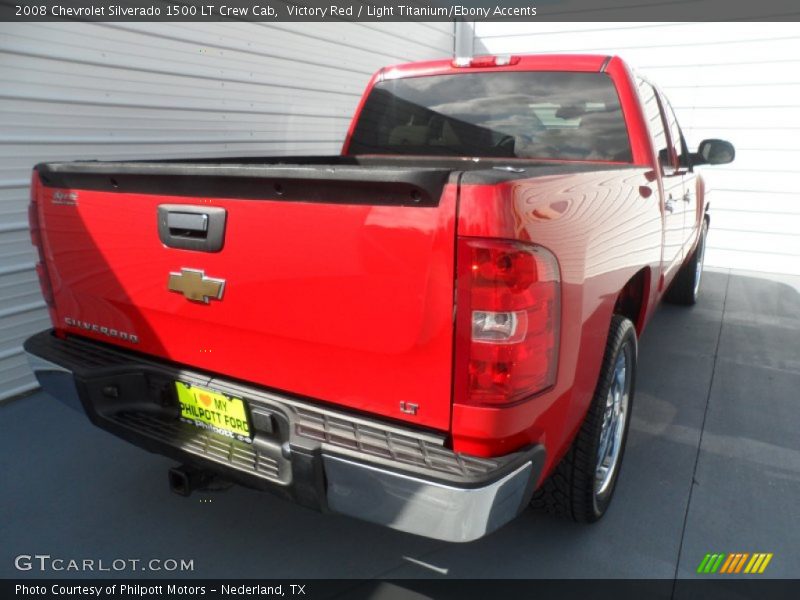 Victory Red / Light Titanium/Ebony Accents 2008 Chevrolet Silverado 1500 LT Crew Cab