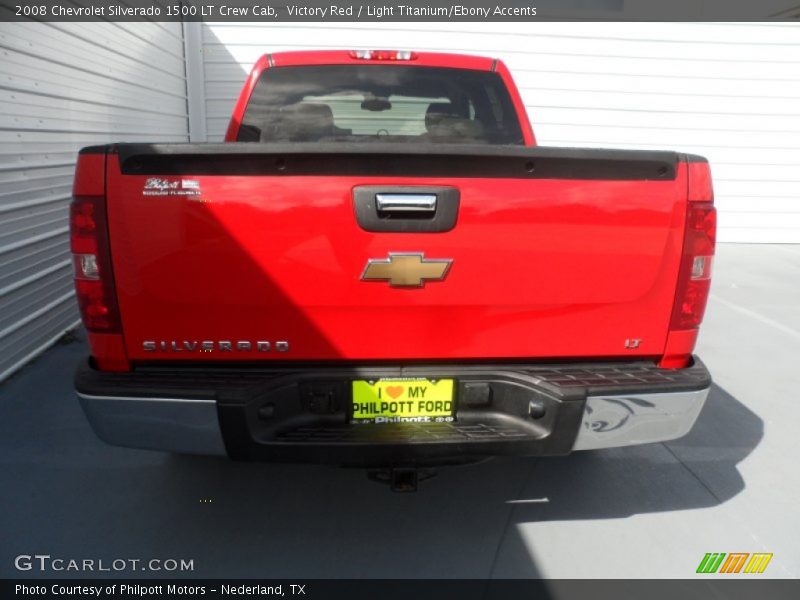 Victory Red / Light Titanium/Ebony Accents 2008 Chevrolet Silverado 1500 LT Crew Cab