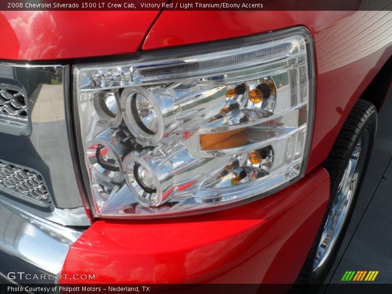 Victory Red / Light Titanium/Ebony Accents 2008 Chevrolet Silverado 1500 LT Crew Cab