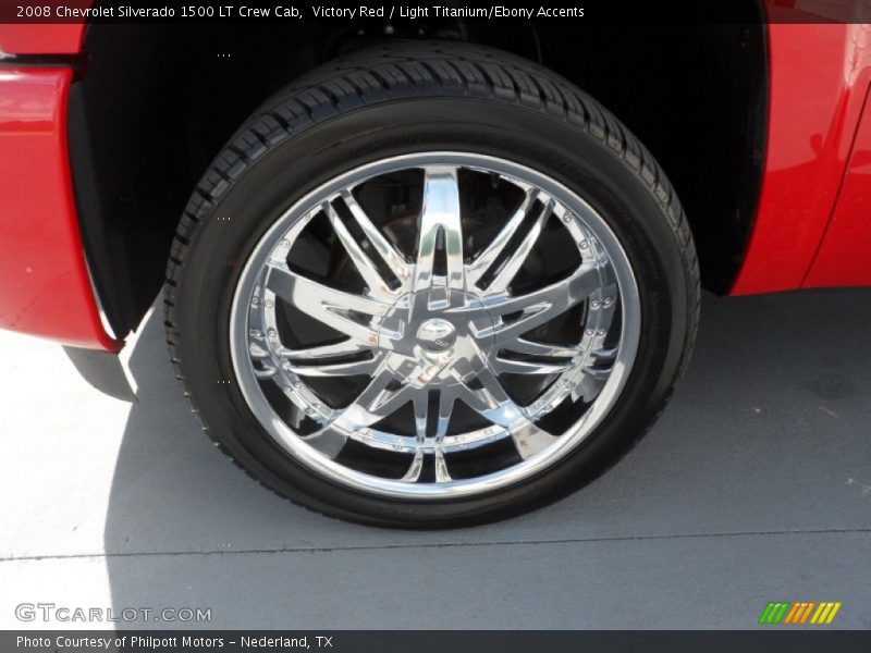 Victory Red / Light Titanium/Ebony Accents 2008 Chevrolet Silverado 1500 LT Crew Cab