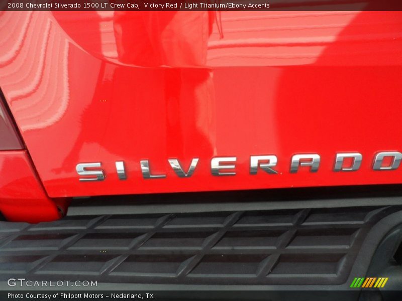 Victory Red / Light Titanium/Ebony Accents 2008 Chevrolet Silverado 1500 LT Crew Cab