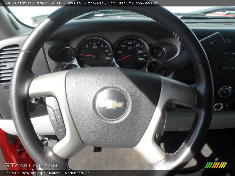 Victory Red / Light Titanium/Ebony Accents 2008 Chevrolet Silverado 1500 LT Crew Cab