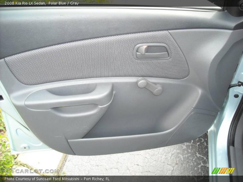 Polar Blue / Gray 2008 Kia Rio LX Sedan