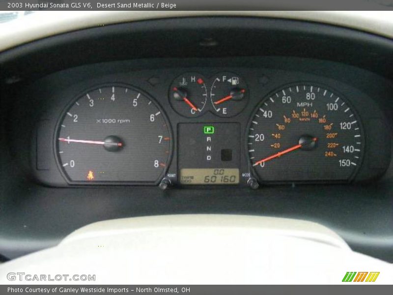 Desert Sand Metallic / Beige 2003 Hyundai Sonata GLS V6