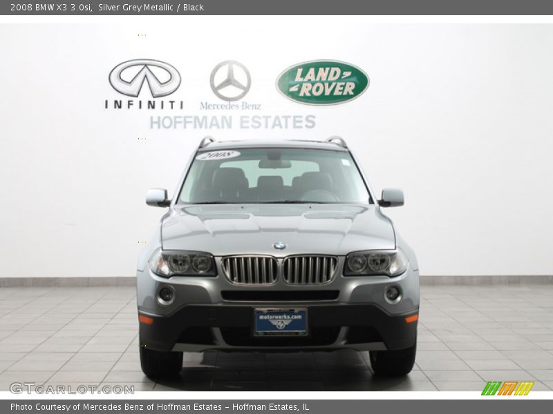 Silver Grey Metallic / Black 2008 BMW X3 3.0si