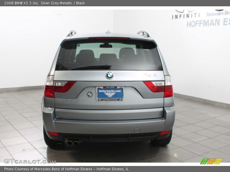 Silver Grey Metallic / Black 2008 BMW X3 3.0si