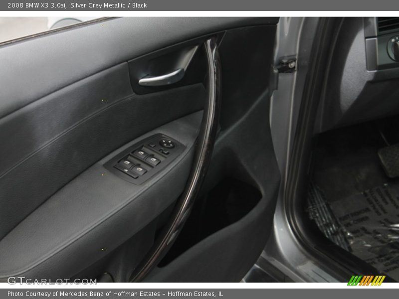 Silver Grey Metallic / Black 2008 BMW X3 3.0si