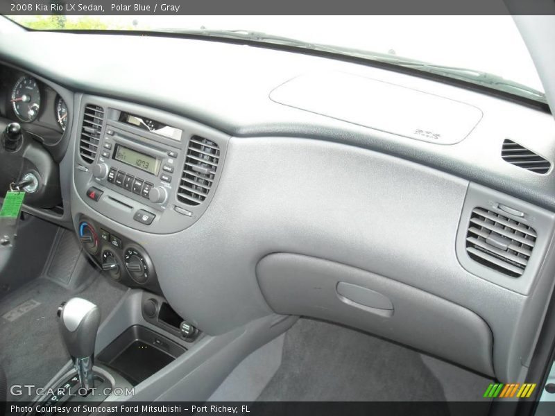 Polar Blue / Gray 2008 Kia Rio LX Sedan