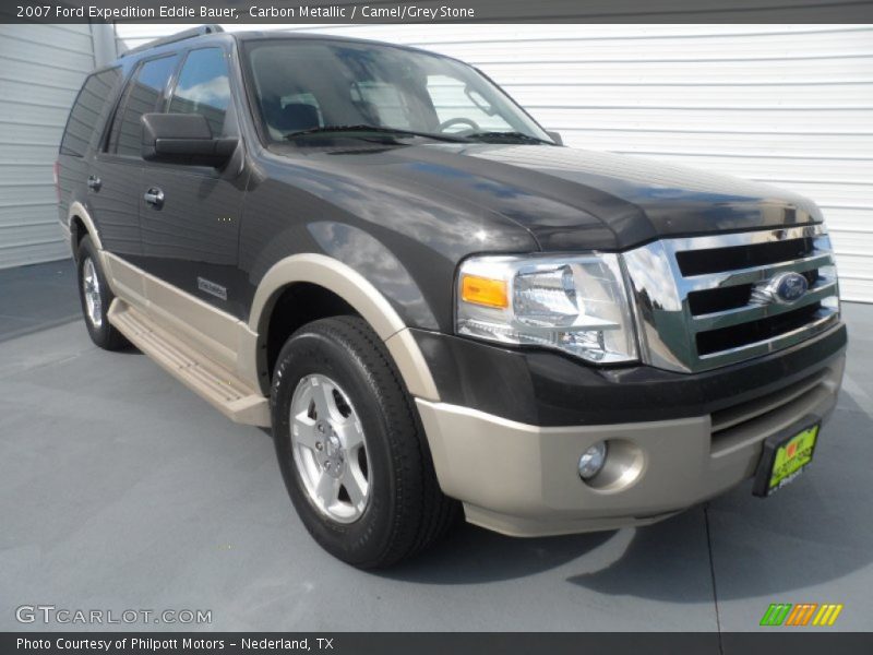 Carbon Metallic / Camel/Grey Stone 2007 Ford Expedition Eddie Bauer