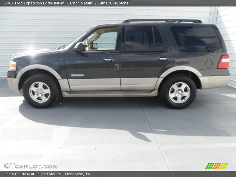 Carbon Metallic / Camel/Grey Stone 2007 Ford Expedition Eddie Bauer