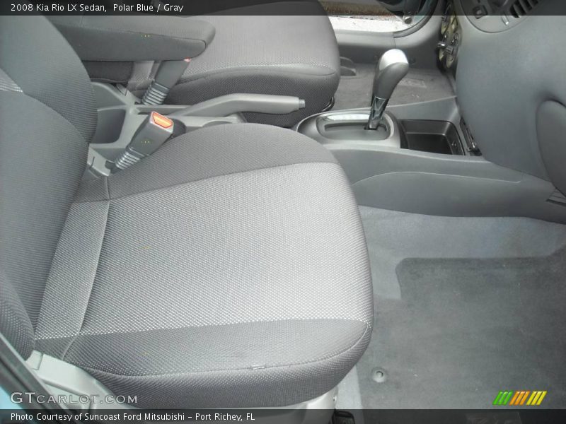 Polar Blue / Gray 2008 Kia Rio LX Sedan
