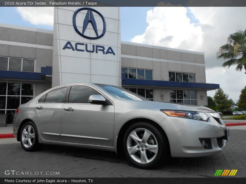 Palladium Metallic / Taupe 2010 Acura TSX Sedan