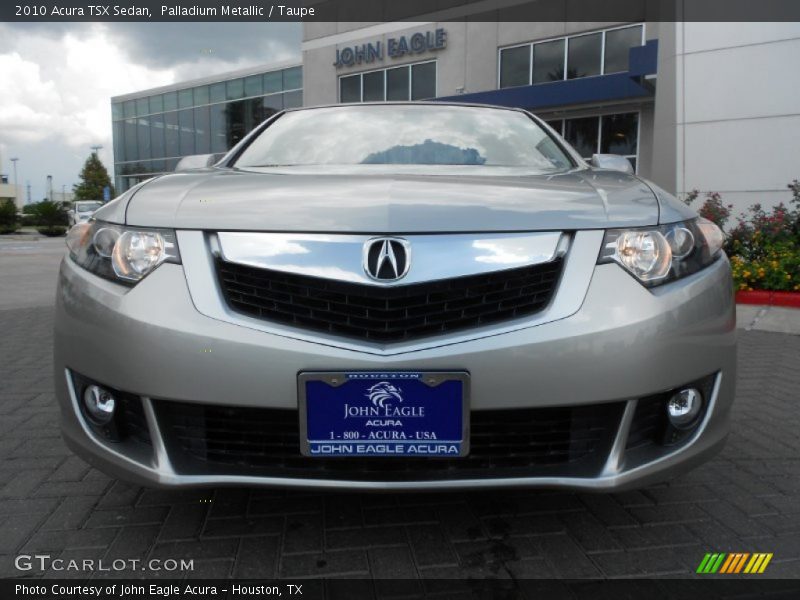 Palladium Metallic / Taupe 2010 Acura TSX Sedan