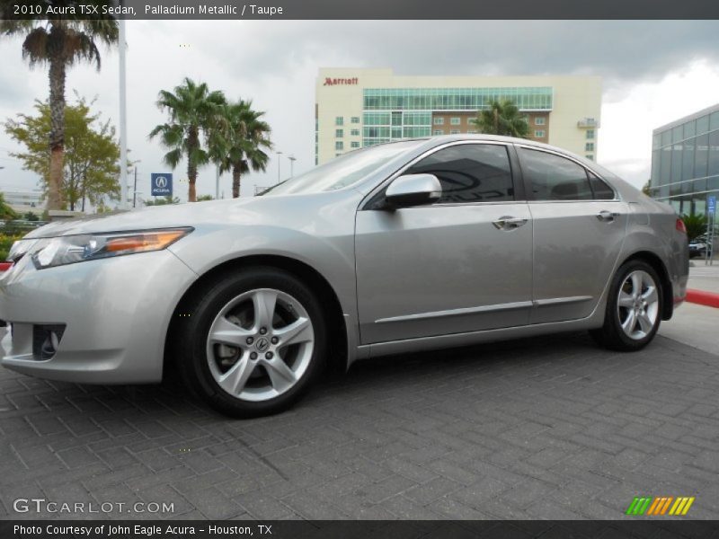 Palladium Metallic / Taupe 2010 Acura TSX Sedan
