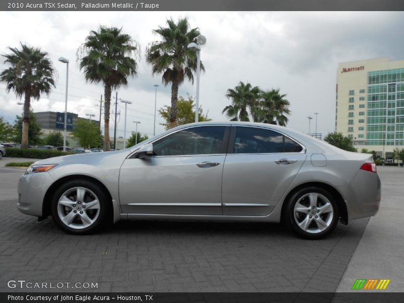 Palladium Metallic / Taupe 2010 Acura TSX Sedan