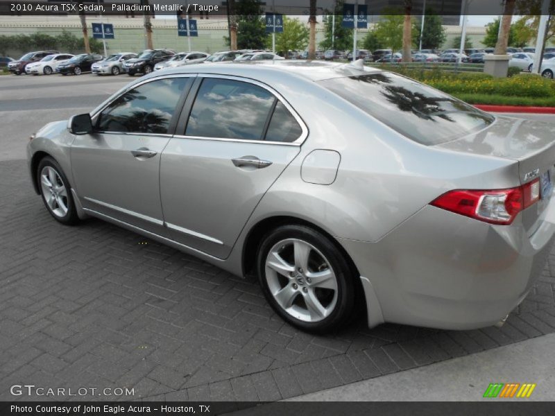 Palladium Metallic / Taupe 2010 Acura TSX Sedan